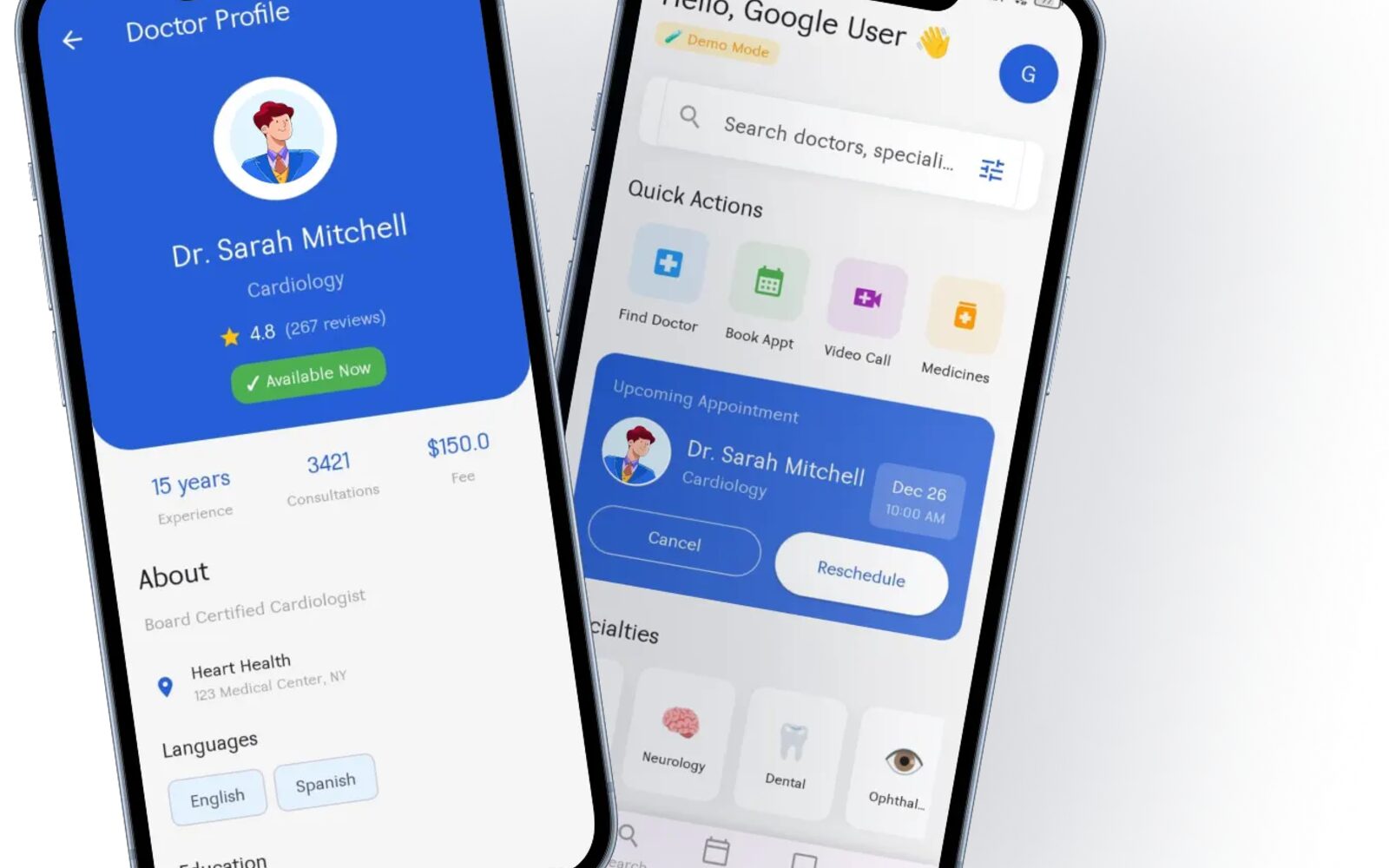 Doctor Clinic Appointment App — Mobile Product